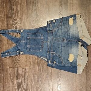 ❤️ PACSUN DENIM SHORTALLS / JEAN OVERALLS, DISTRESSED, 4 (27)
